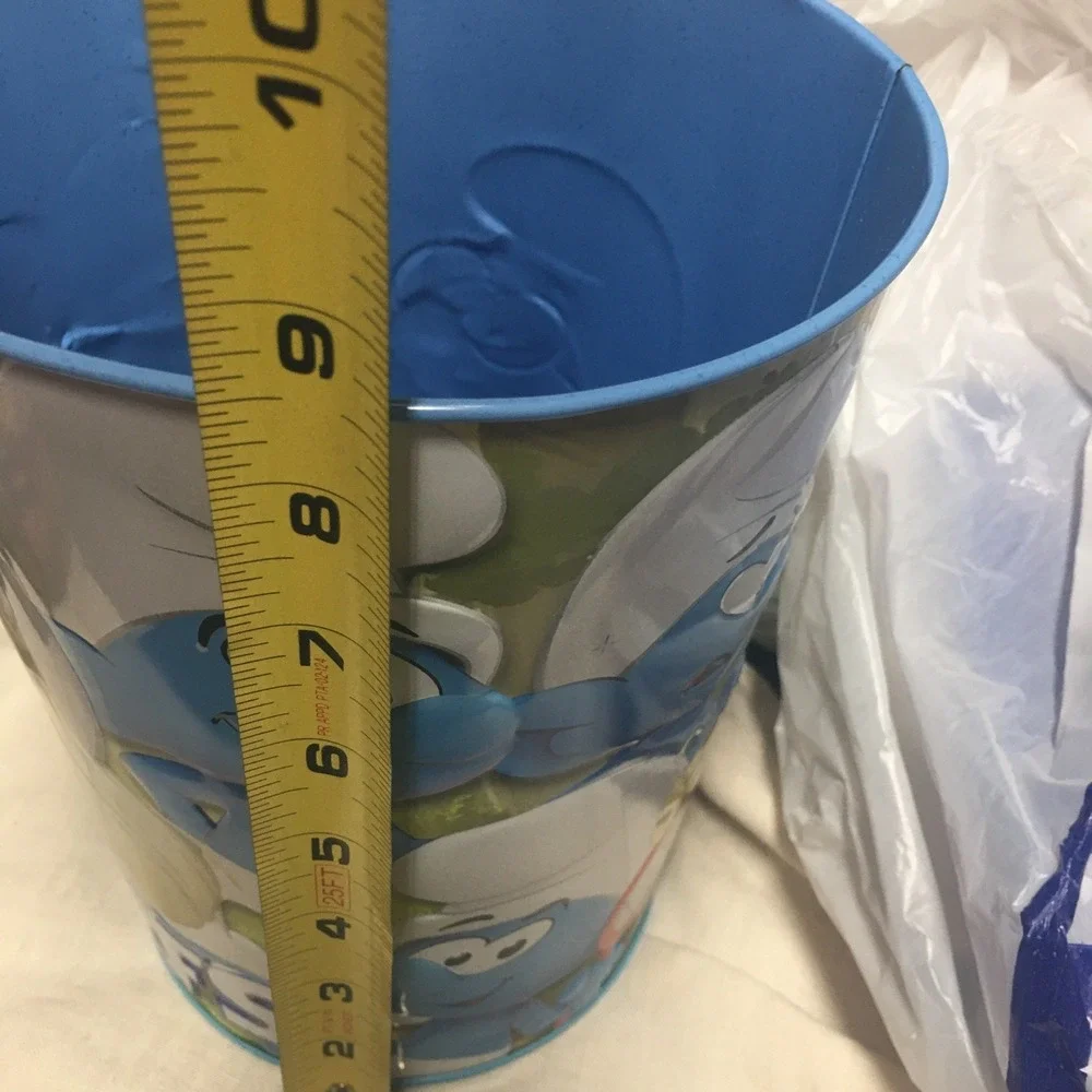 NEW‎ 2025 SMURFS Metal Tin Popcorn Bucket